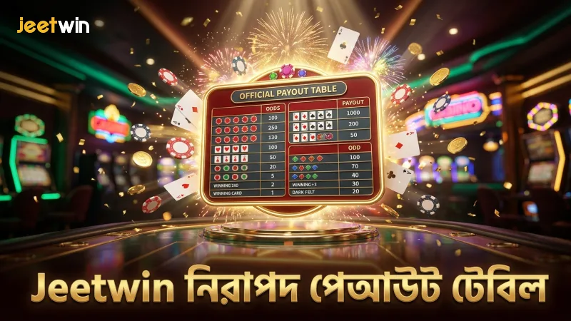 Jeetwin-এ নিরাপদ বেটিং নিশ্চিত করতে অফিশিয়াল পেআউট টেবিল