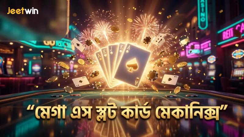 মেগা এস স্লটের কার্ড ম্যাচিং মেকানিক্সের বিস্তারিত চিত্র।